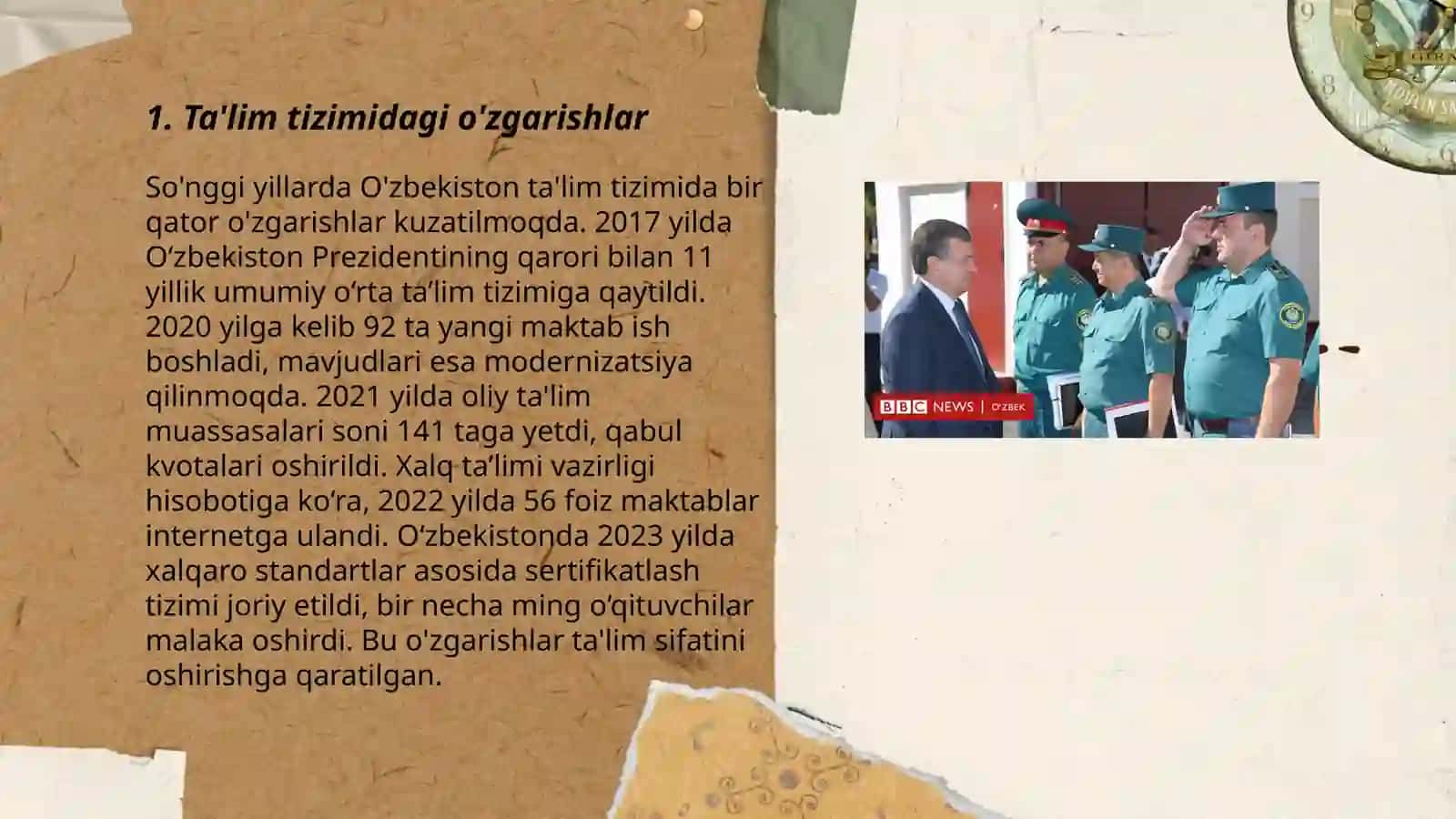 Ta'lim tizimidagi o'zgarishlar 3