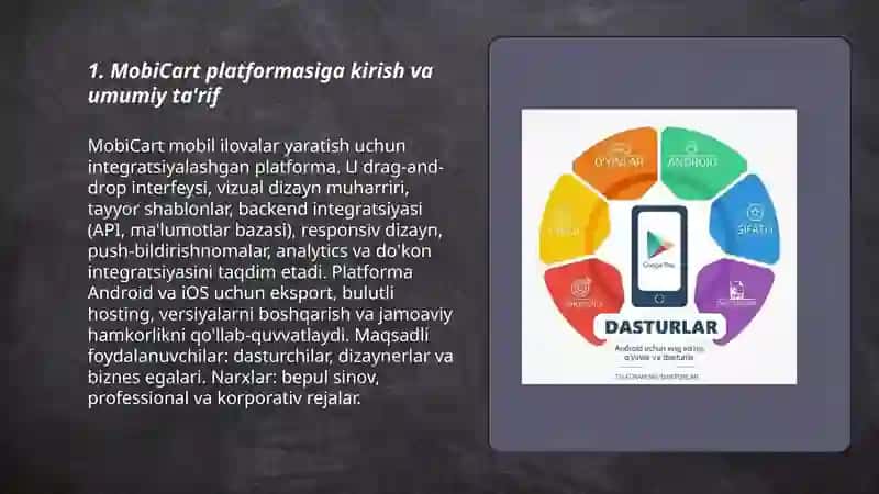 MobiCart platformasi 3