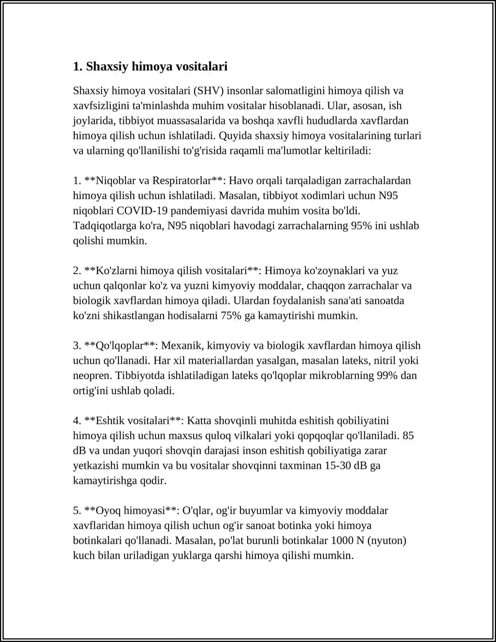 MEHNATNI MUHOFAZA QILISHNING ZAMONAVIY TEXNIKA, TEXNOLOGIYALARI 3