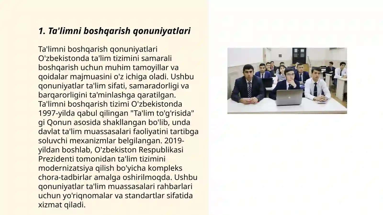 Ta'lim qonuniyatlari 3