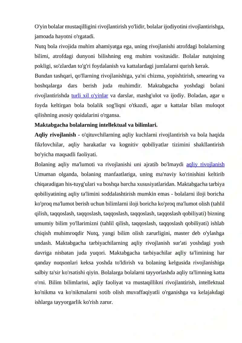 O'QUVCHILARNING AQLIY TARBIYASI 3