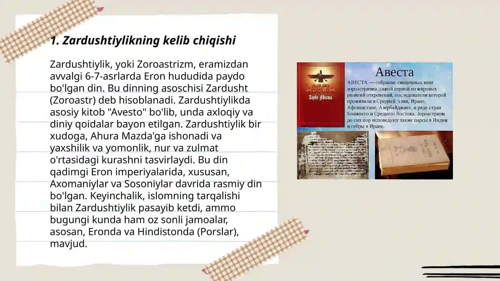 Avesto-zardushtiylikning muqaddas manbai 3