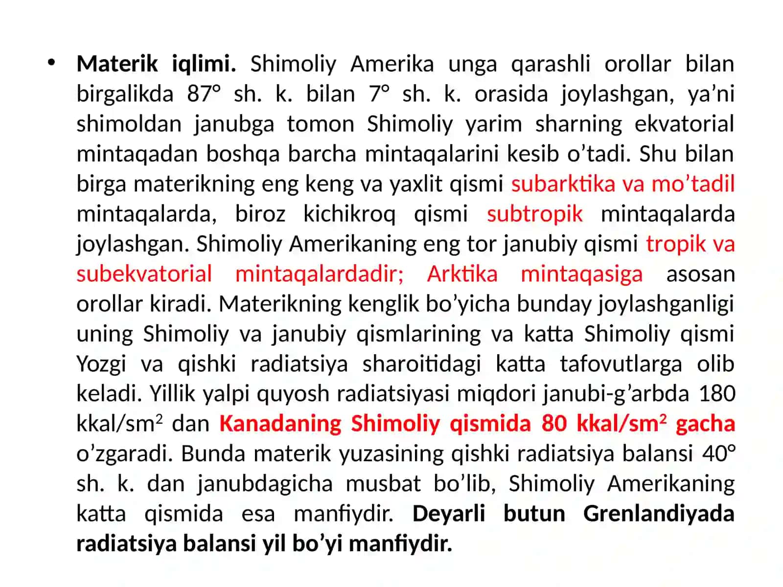 Shimoliy Amerika Iqlimi 3