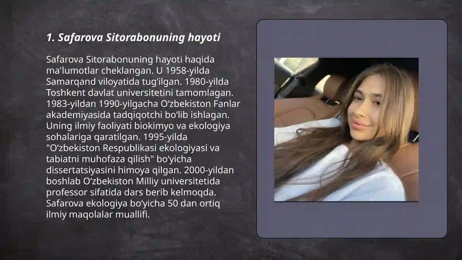 Safarova Sitorabonu 3