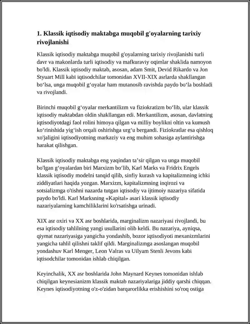 KLASSIK IQTISODIY MAKTABGA MUQOBIL G'OYALARNING MOHIYATI 3