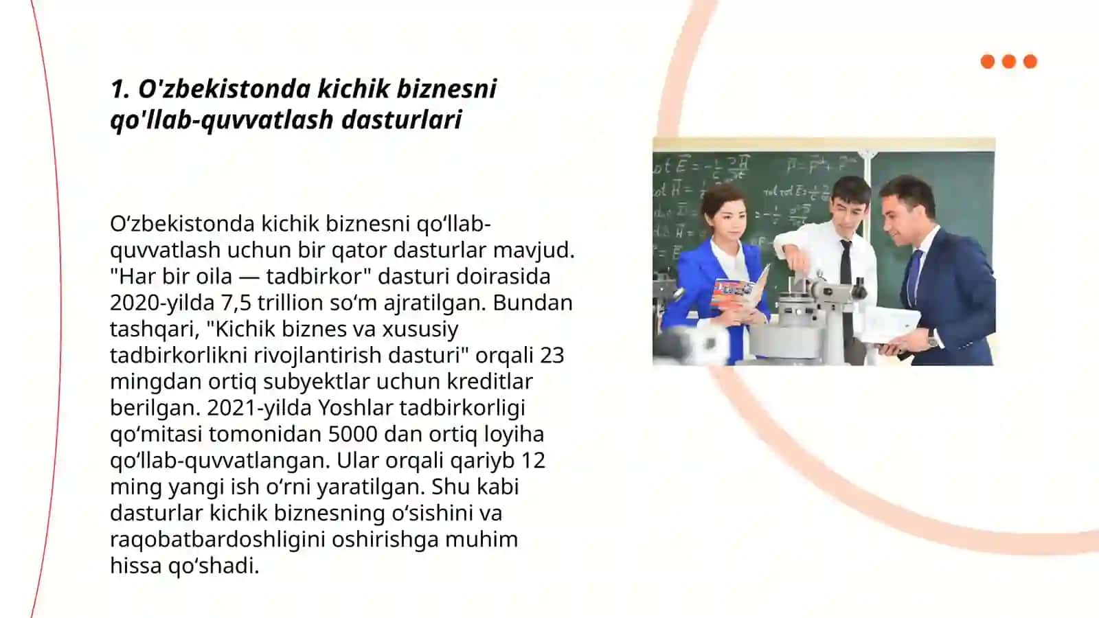 O'zbekistonda kichik biznes va xususiy tadbirkorlikni rivojlantirish masalalari 3