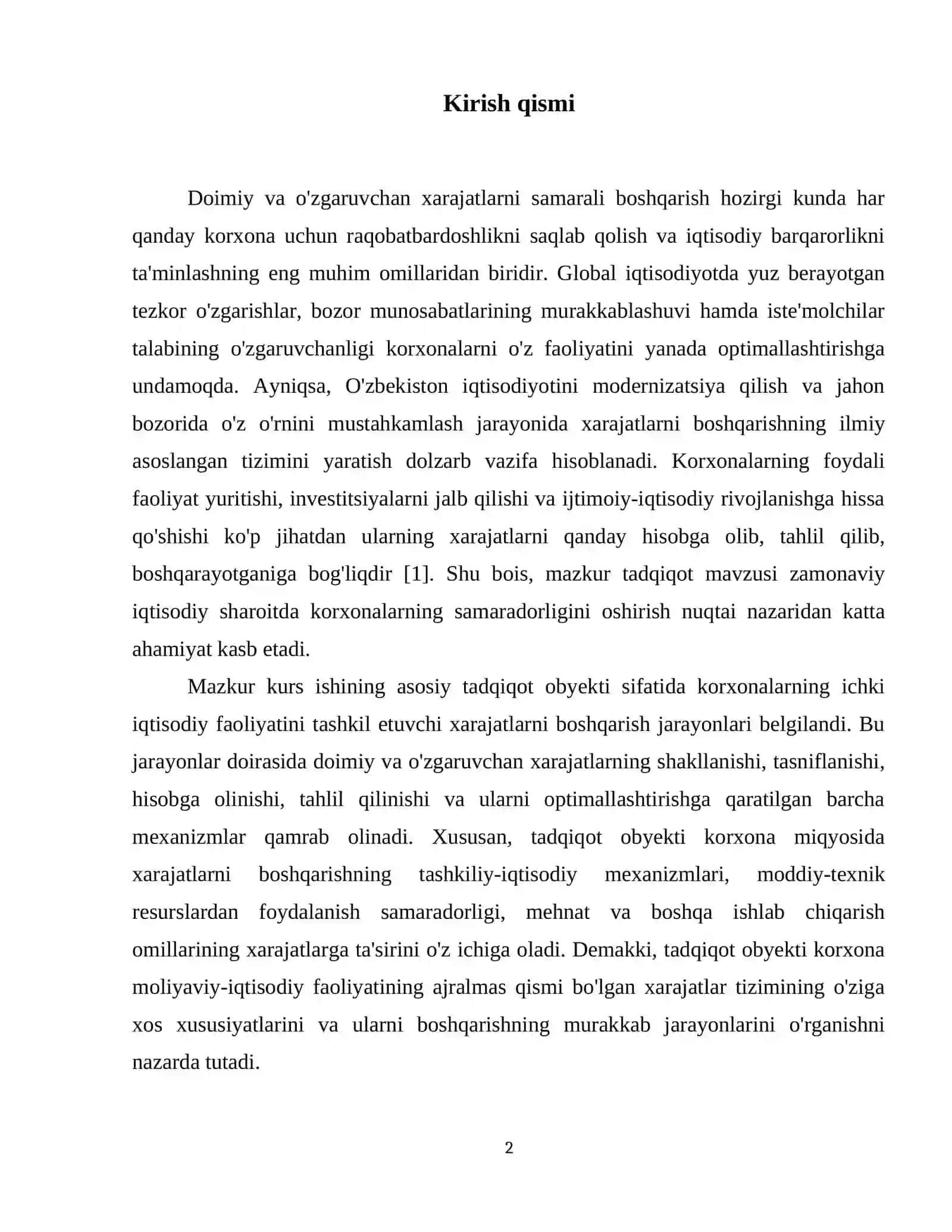 Doimiy va oʻzgaruvchan xarajatlarni boshqarish 3