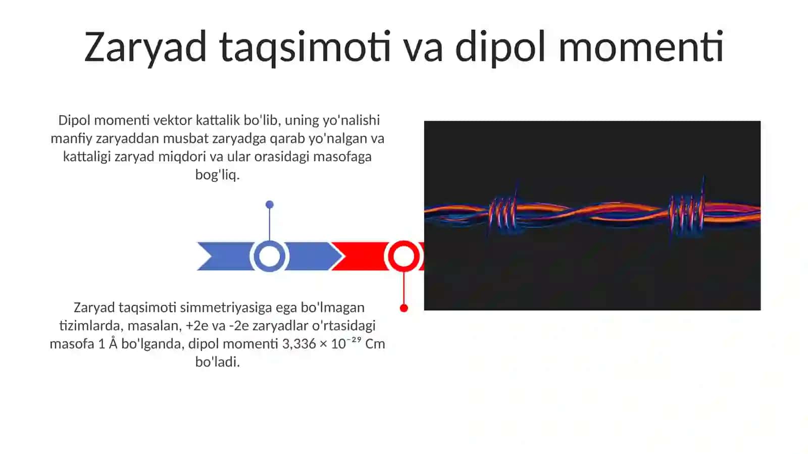 Zaryadlar sistemasining dipol va kvadrupol momentlari 3