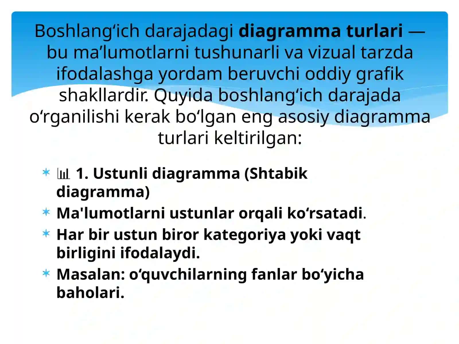 "Grafiklar va diagrammalar bilan ishlash"4-sinf “Ustunli diagrammalar” 3