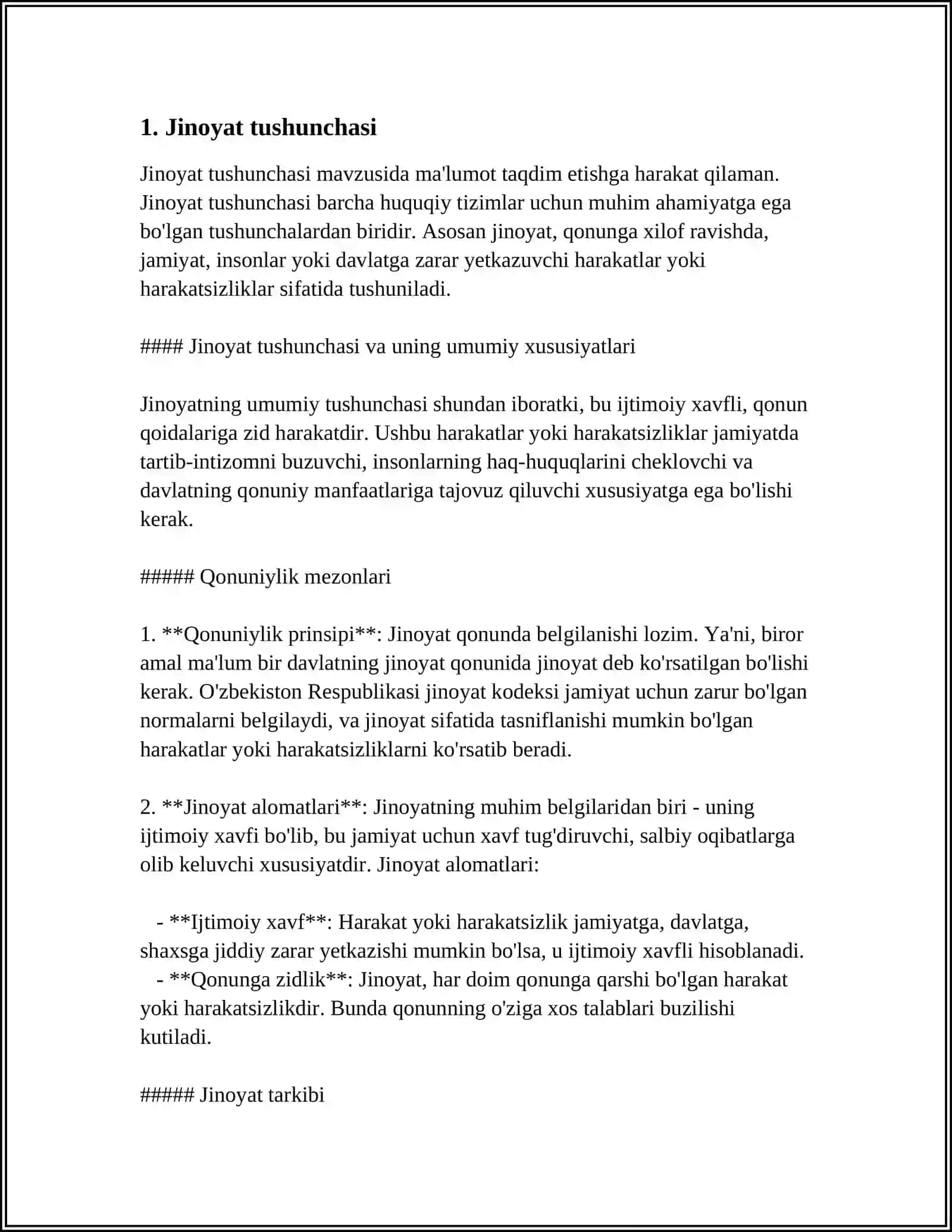JINOYAT BOSQICHLARI TUSHUNCHASI VA UNING TURLARI 3