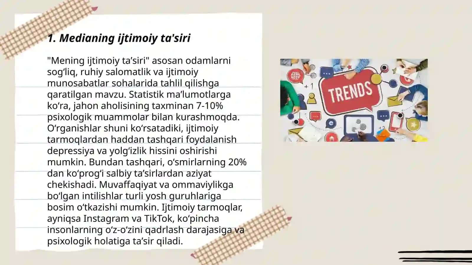Medianing ijtimoiy ta'siri 3