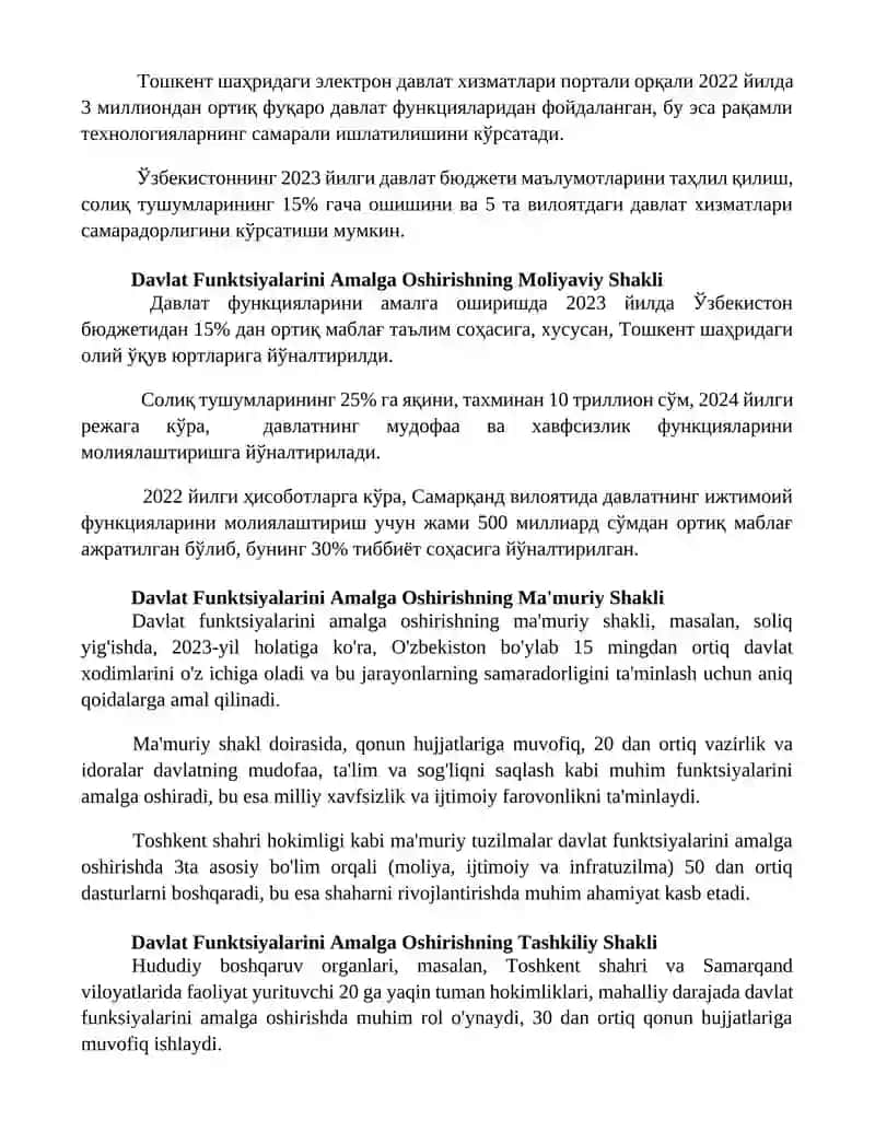 Davlat Funktsiyalarini Amalga Oshirishning Texnologik Shakli 3