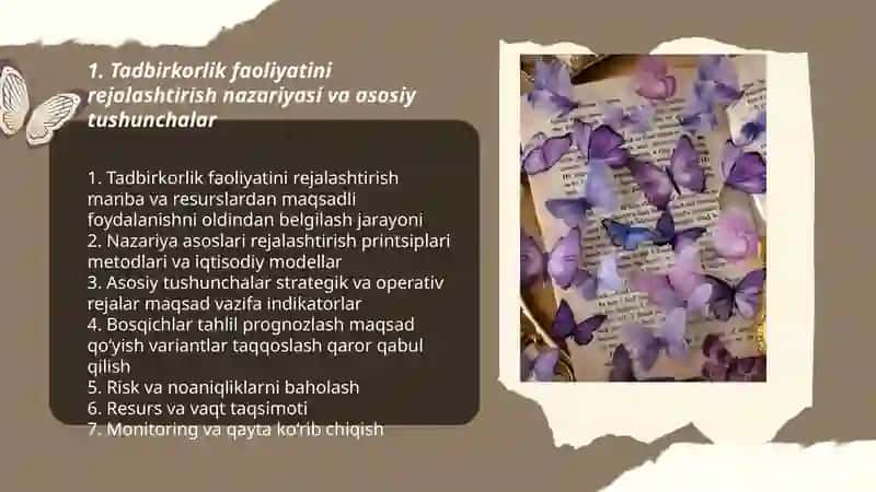 Tadbirkorlik faoliyatini rejalashtirish 3