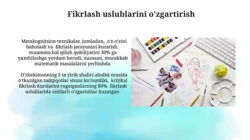 Mustaqil fikrlashning shakllantirish vositalari 3
