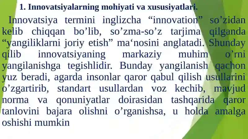 Innovatsiya Nazariyasi: Texnologiya va Samaradorlik 3