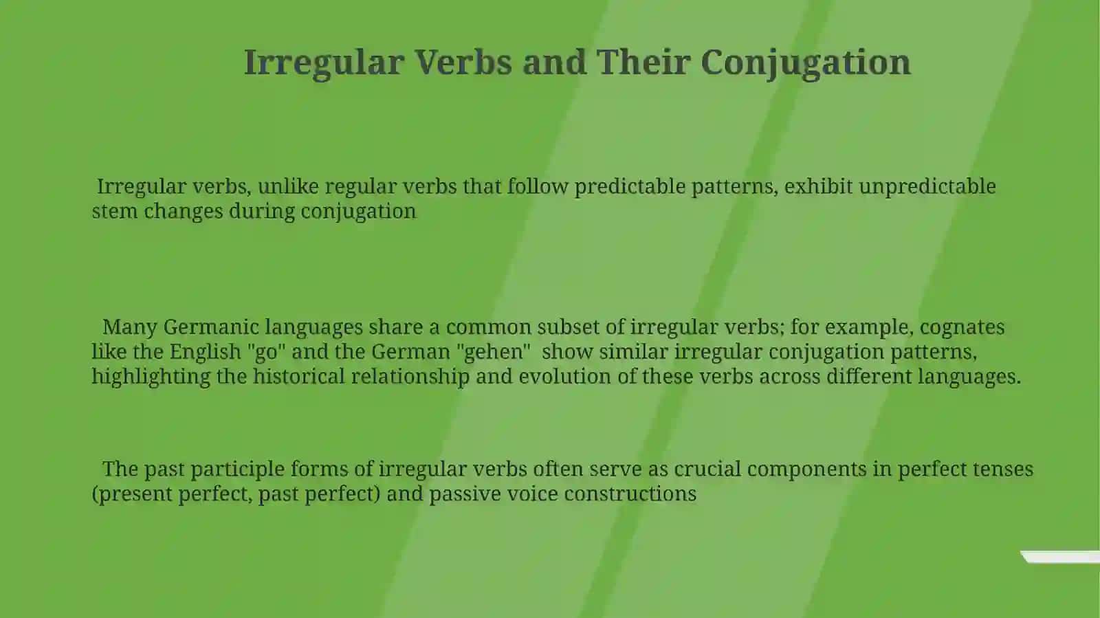 Verb construction 3
