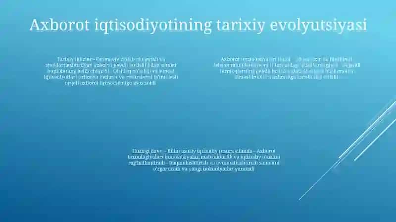 Axborot Iqtisodiyoti 3