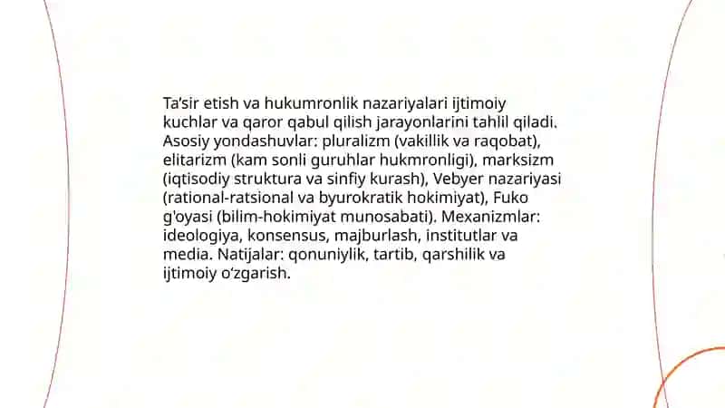 Ta’sir etish va hukumronlik 3