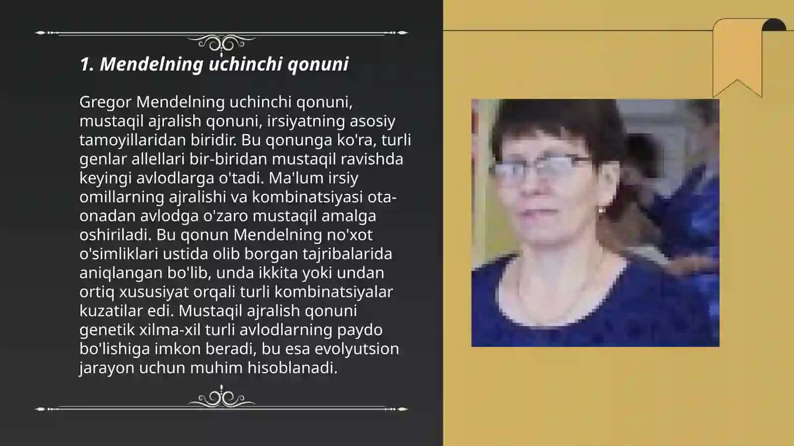 Mendelning lll qonuni 3