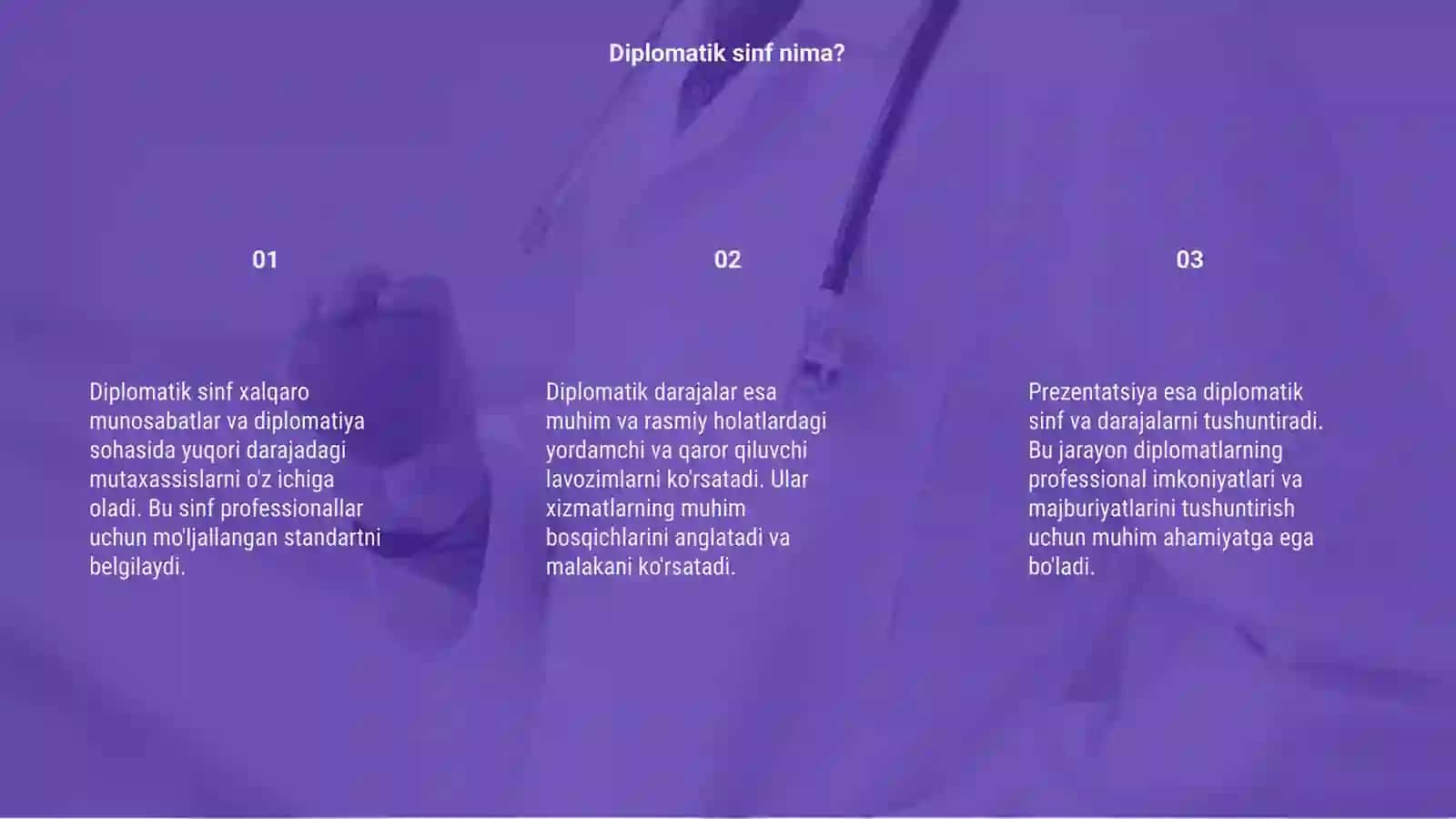Diplomatik sinf va darajalar prezentatsiya 3