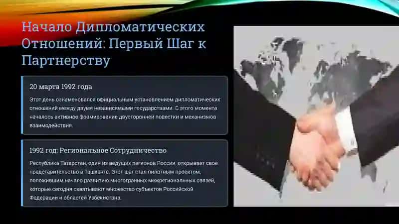 Россия и Узбекистан Вехи Сотрудничества 3