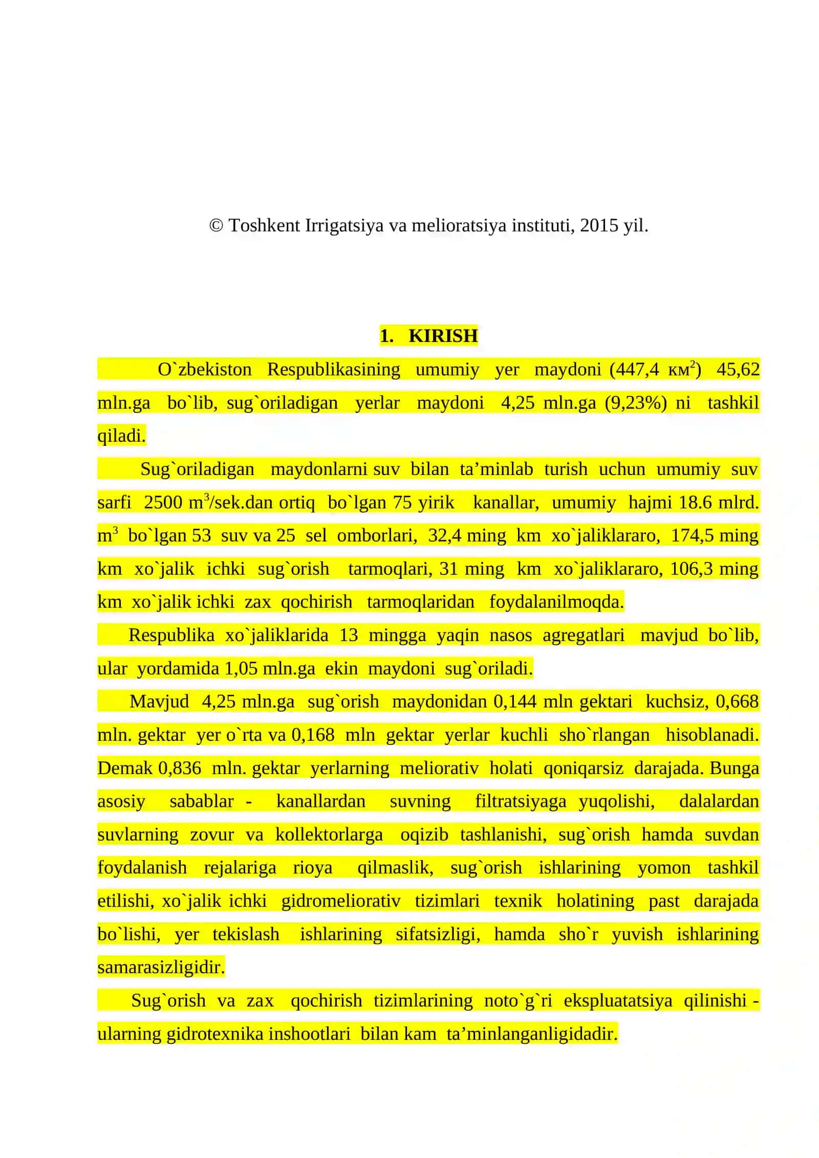 GIDROMELIORATSIYA ТIZIMLARIDAN FOYDALANISH 3