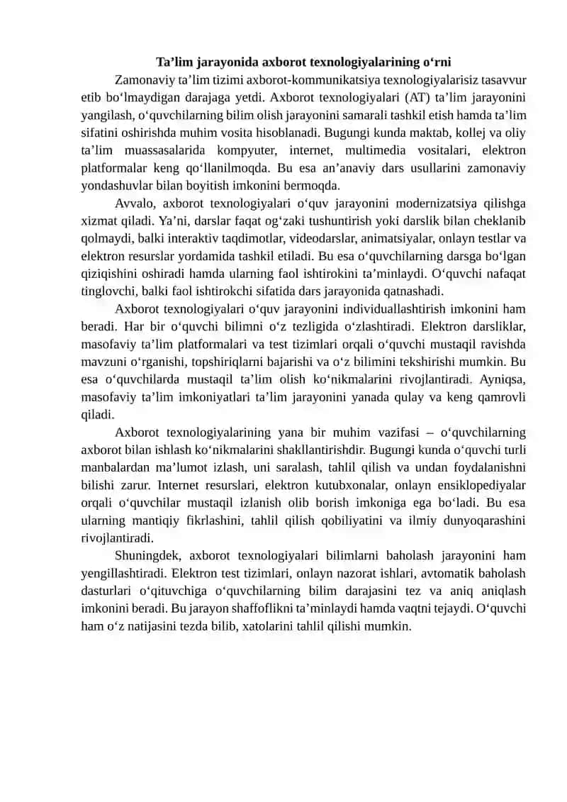 Tarix fanidan axborot texnologiyalarining qo‘llanilishi 3
