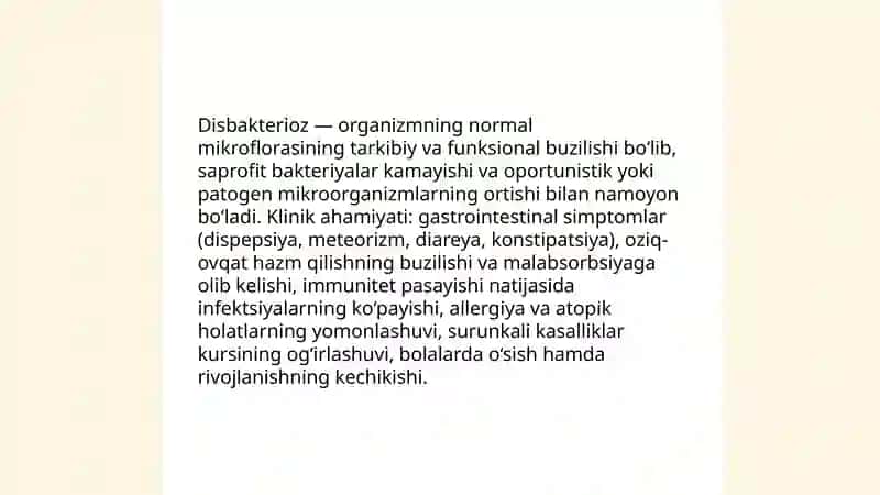 Disbakteriozning zamonaviy diagnostikasi 3