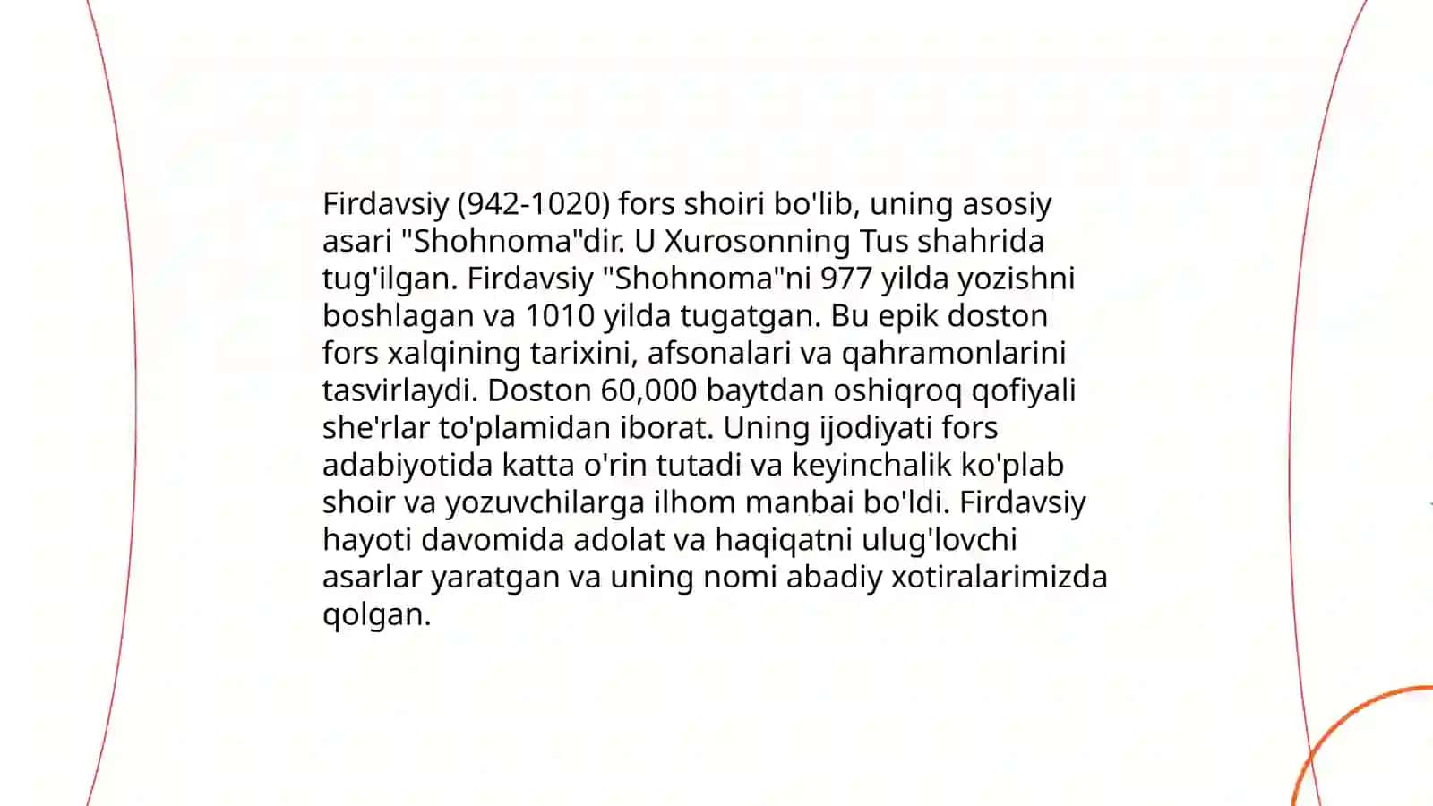 Firdavsiyning "Shohnoma" asari 3