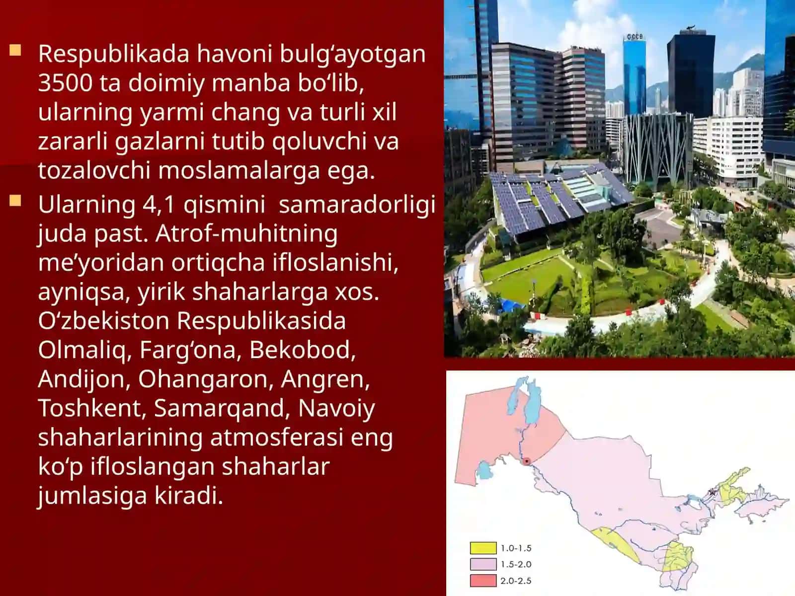 Atmosfera havosi ifloslanishi va muhofaza qilish yo‘llari 3