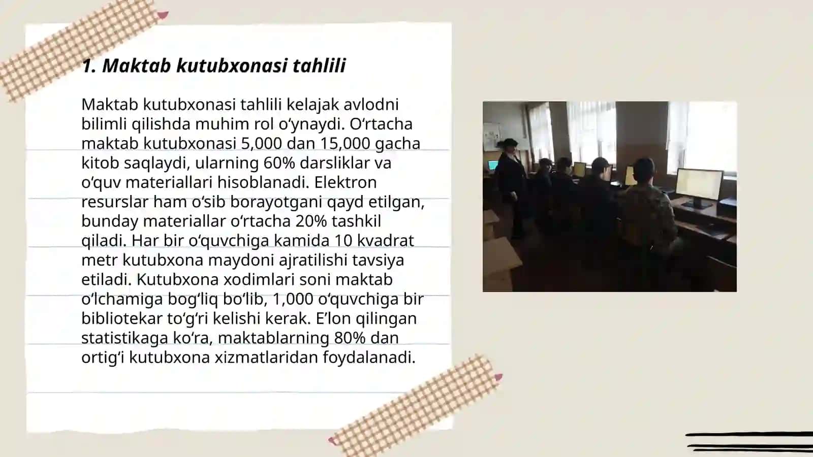 Maktab kutubxonasi tahlili 3