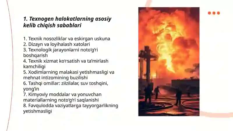 Texnogen halokatlarda sanoat avariyalarini kelib chiqish sabablari va halokatni bartaraf etishda umumiy amaliyot shifokorining profilaktika ishlari va roli 3