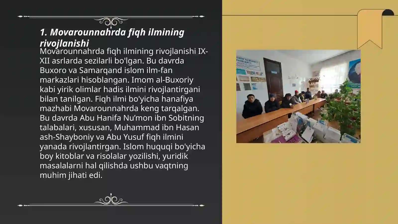 Movarounnahrda fiqh ilmining mashxur namoyondalari 3