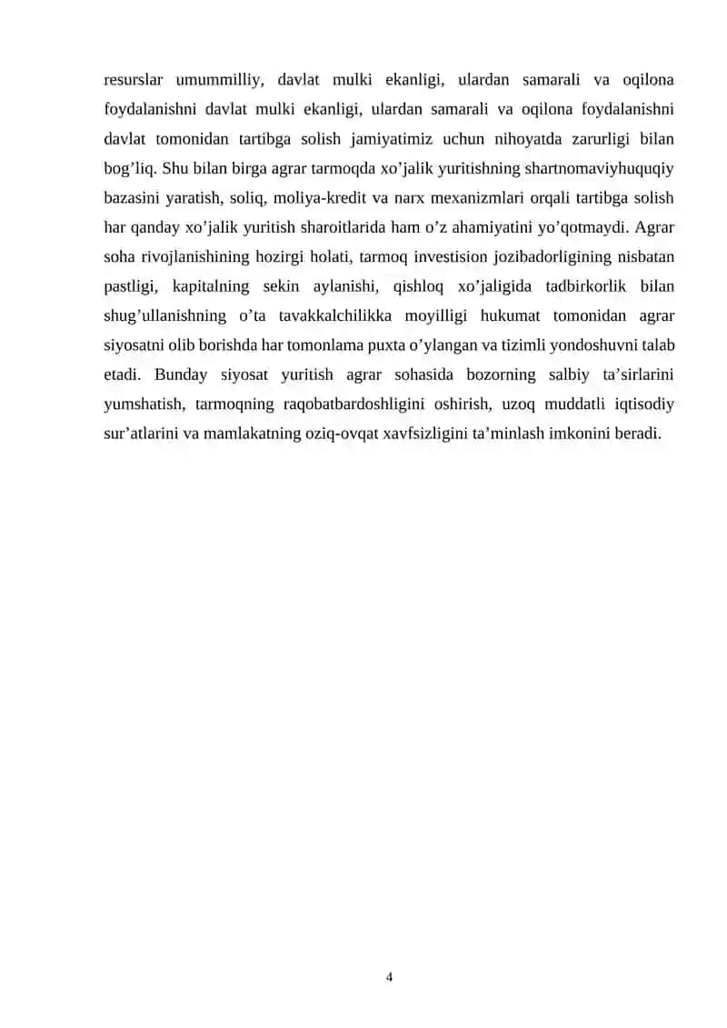 DAVLATNING AGRAR SIYOSATI VA OZIQ-OVQAT XAVFSIZLIGI 3