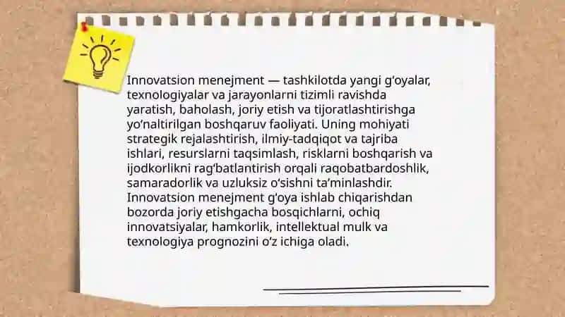 Innovatsion menejmentning asoslari 3