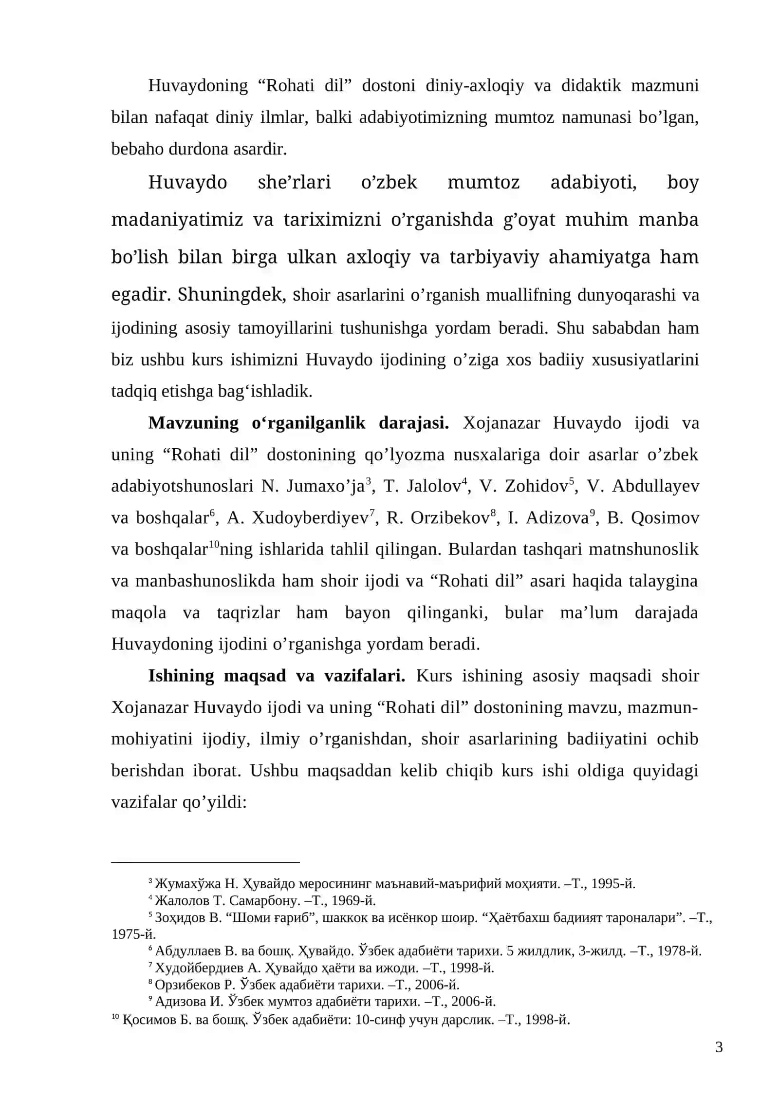 MUMTOZ ASARLARNING BADIIY XUSUSIYATLARI (HUVAYDO IJODI MISOLIDA) 3