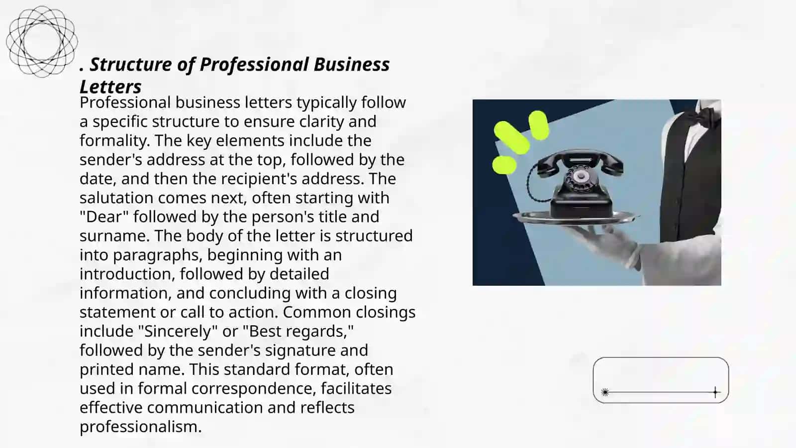 Structure of Professional Business Letters 3