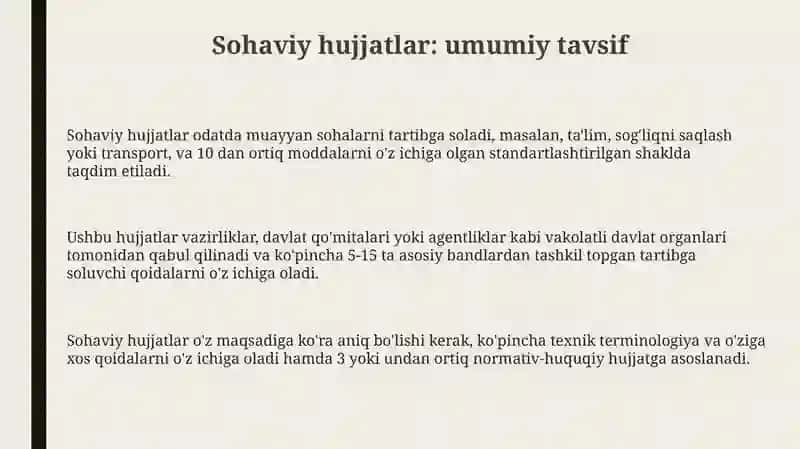 Sohaviy farmoyish hujjatlari 3