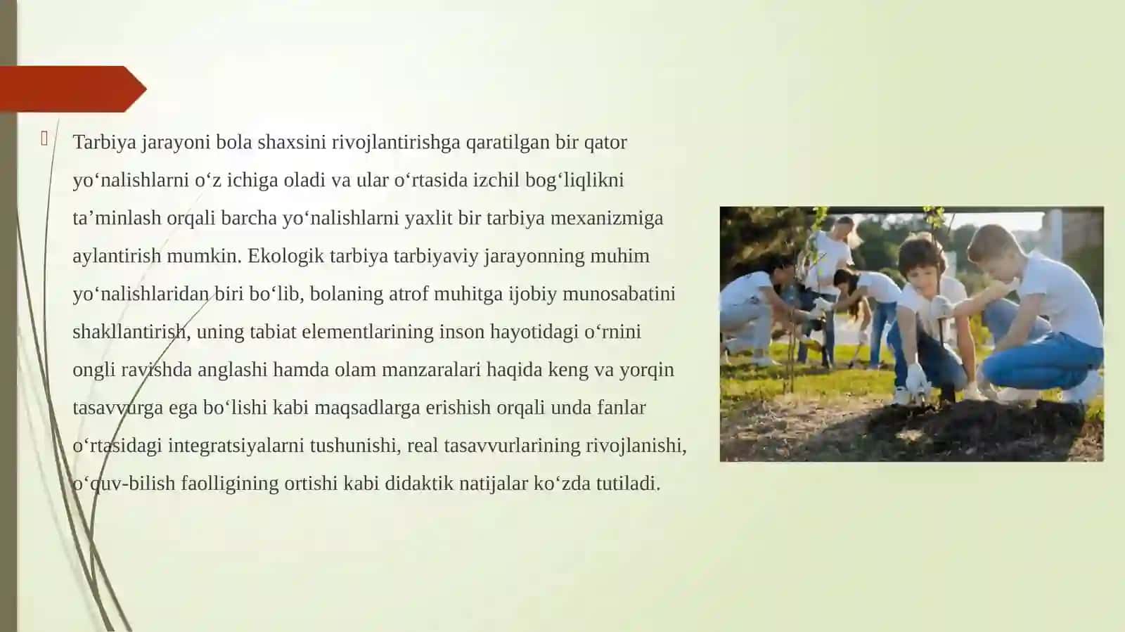 Ixtisoslashtirilgan maktabda o‘quvchilarga ekologik ta’lim-tarbiya asosida rivojlanishida innovasion texnologiyalardan foydalanish 3