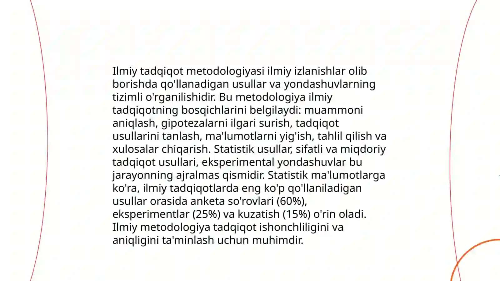 Ilmiy Tadqiqot Metodologiyasi 3