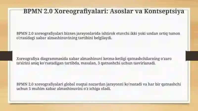 BPMN 2.0 Xoreografiyalari: Asoslar va Kontseptsiya 3