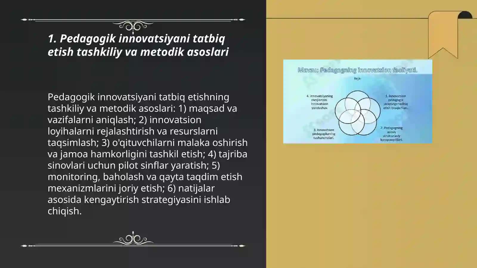 Pedagogik innovatsiyani tatbiq etish tahzilmasi 3