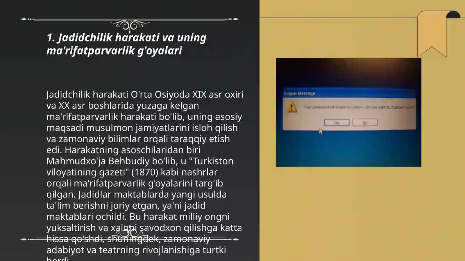 Jadid ma'rifatparvarlarining o'lka ijtimoiy ma'naviy hayotidagi o'rni 3