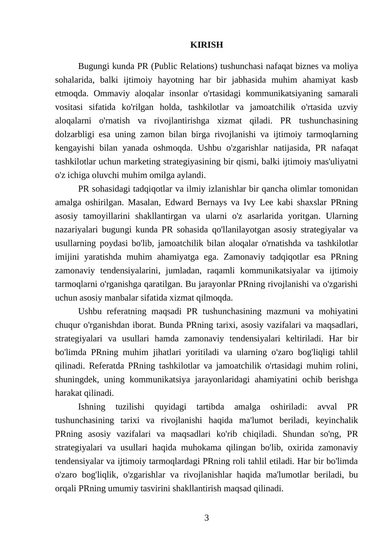 PR (Public Relations) tushunchasining mazmun va mohiyati 3