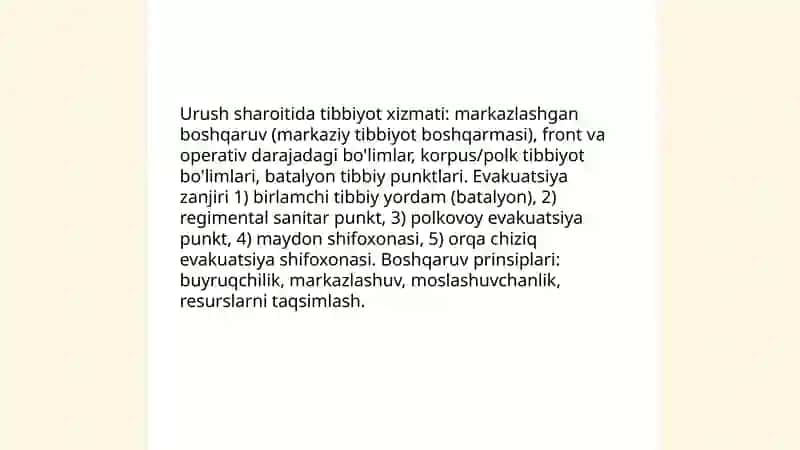 Urush davrida tibbiyot xizmati 3