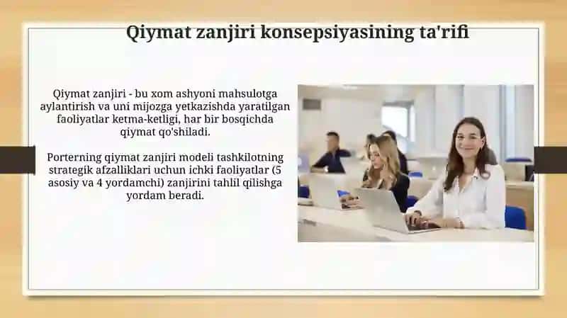Strategik boshqaruv hisobi qiymati zanjiri tushunchasi 3