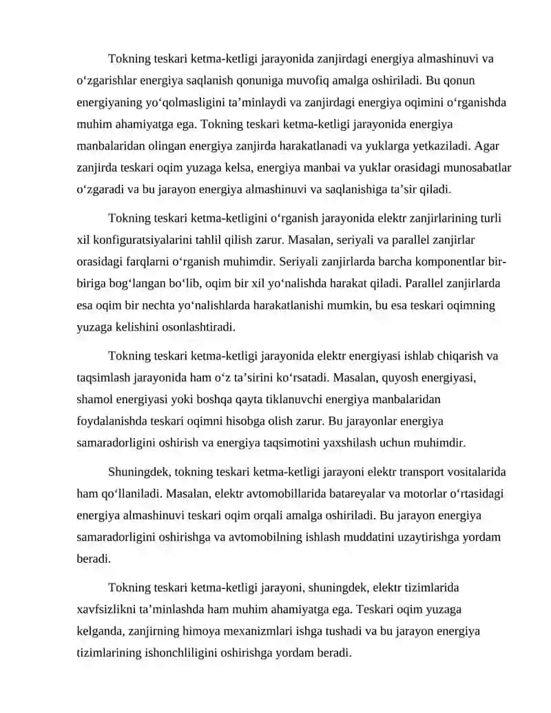 Tokning teskari ketma-ketligi 3
