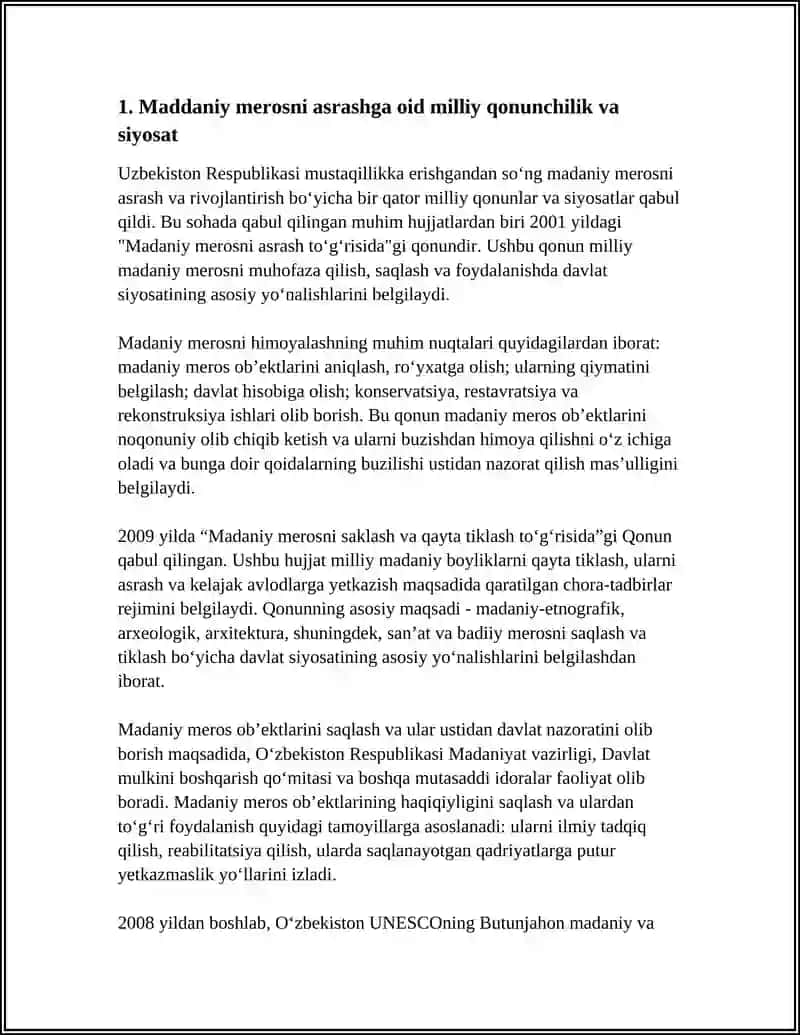 MADDANIY MEROSNI SAQLASH VA TIKLASH SIYOSATI 3