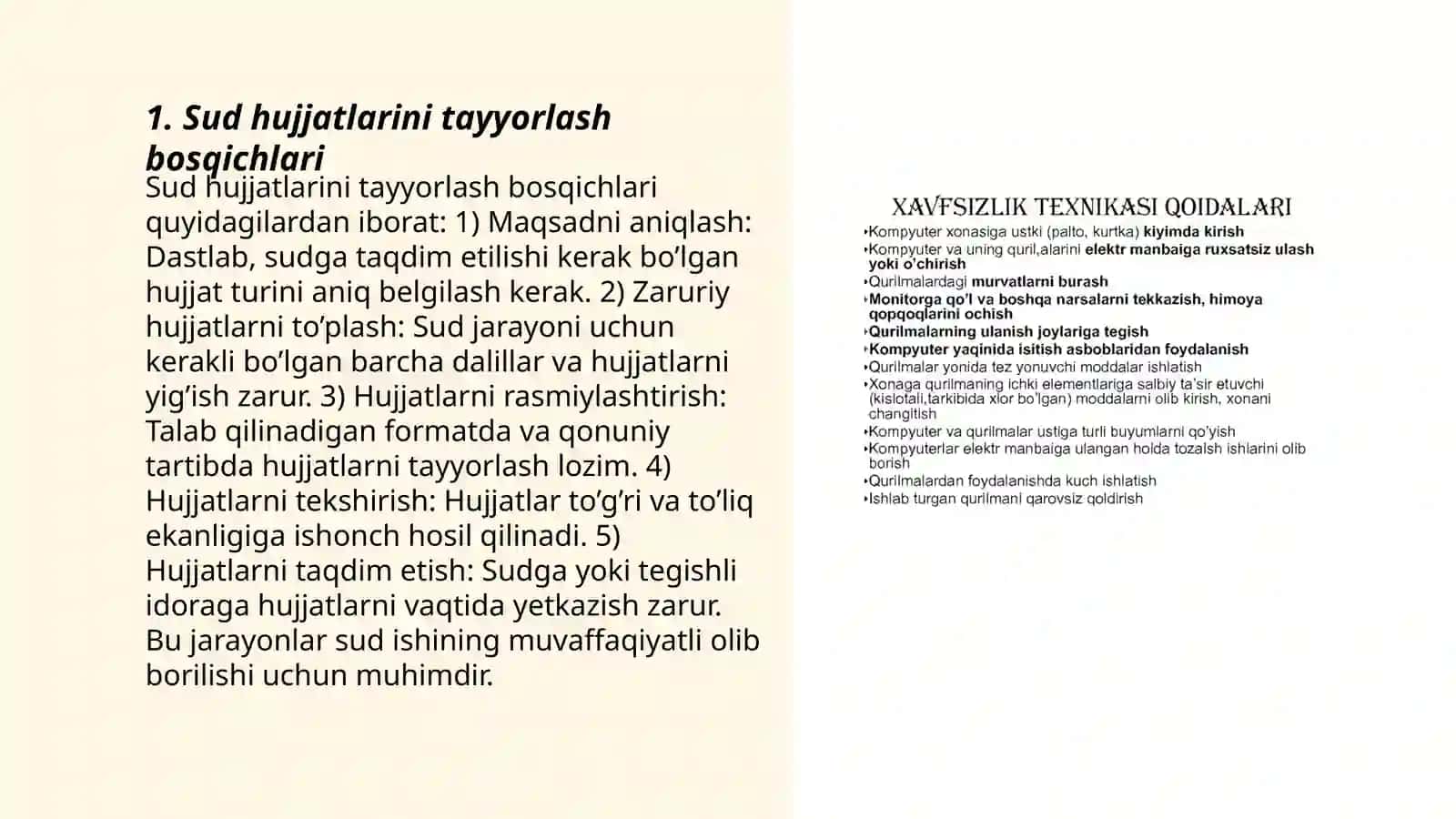 Sud hujjatlarining yuridik texnikasi 3