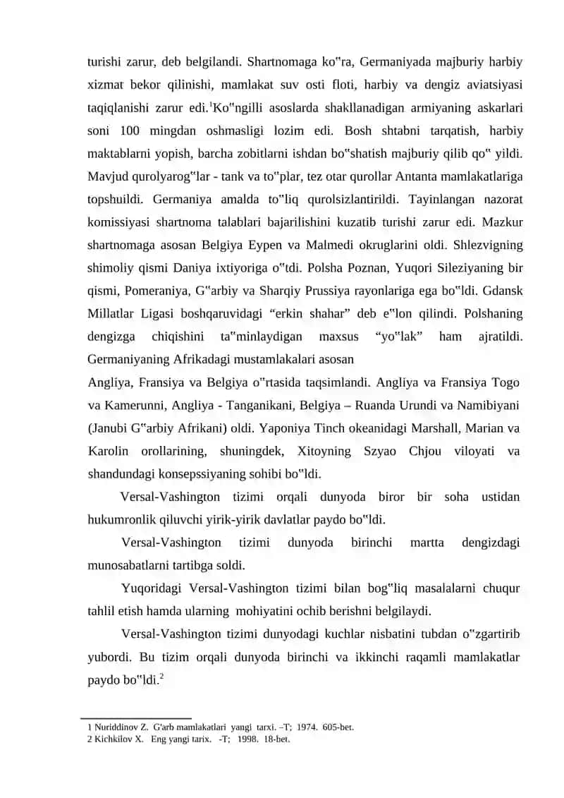 VERSAL-VASHINGTON TIZIMINING XALGARO MUNOSABATLARGA TA'SIRI 3
